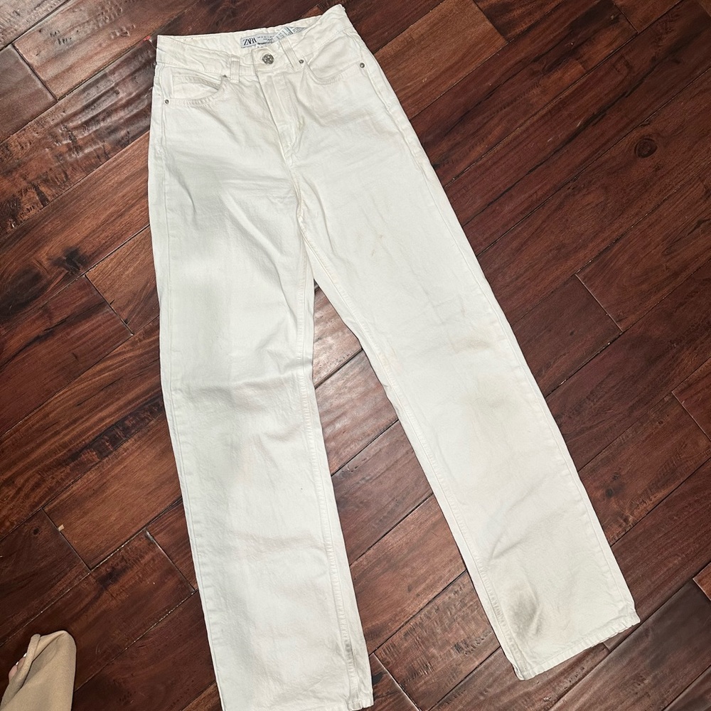Zara white denim